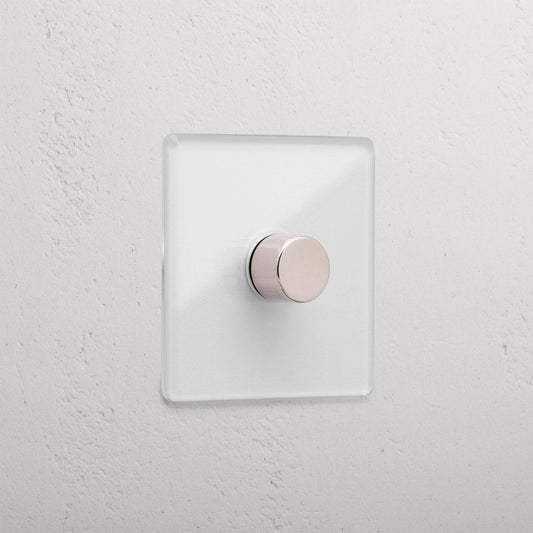 Rynx | 1G Two Way Dimmer Switch - Clear Polished Nickel