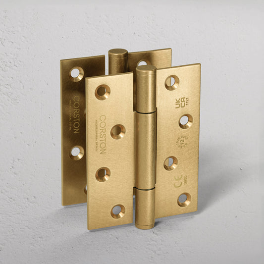 Rynx | Hazel Brass Door Hinge Pair FR60 - Antique Brass