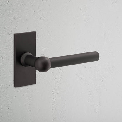 Rynx | Harper Short Plate Fixed Door Handle - Bronze