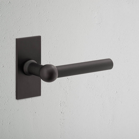 Rynx | Harper Short Plate Fixed Door Handle - Bronze