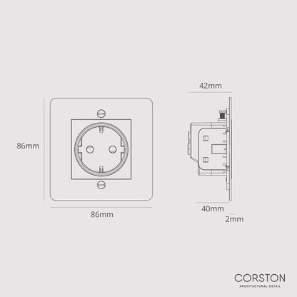 Rynx | Schuko connector - Malbar white