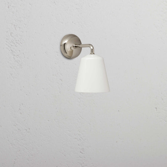 Rynx | Richmond Small Wall Lamp Fine Porcelain - Polished Nickel
