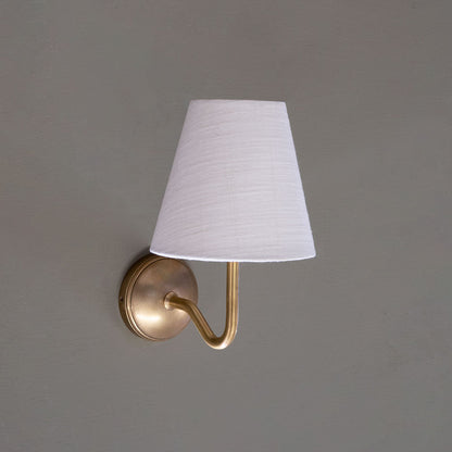 Rynx | Malvern Small Wall Lamp Alabaster White - Antique Brass