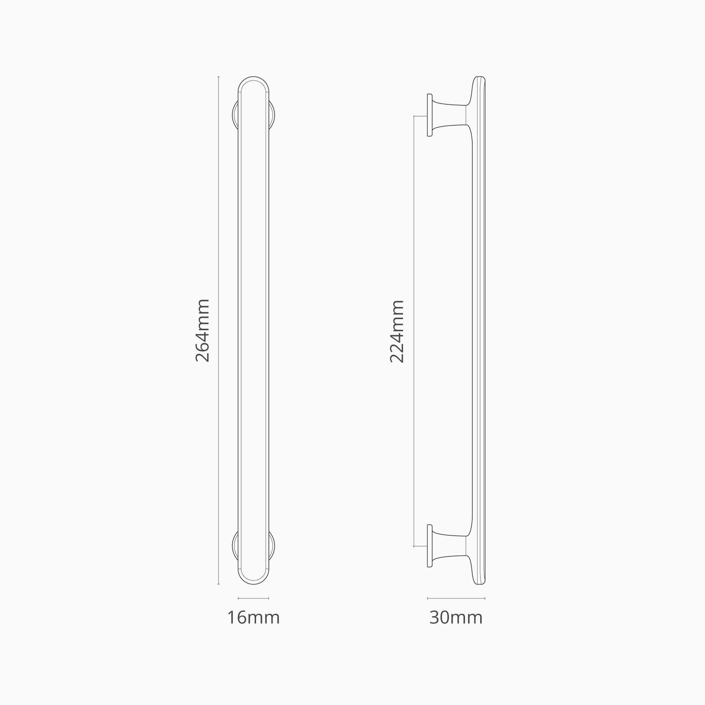 Rynx | Milliner Furniture Handle 224mm - Bronze