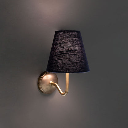 Rynx | Malvern Small Wall Lamp Basalt Gray - Antique Brass
