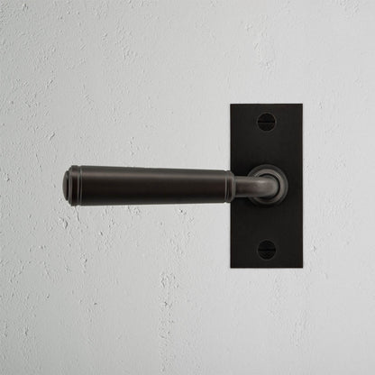 Rynx | Digby Short Plate Fixed Door Handle - Bronze