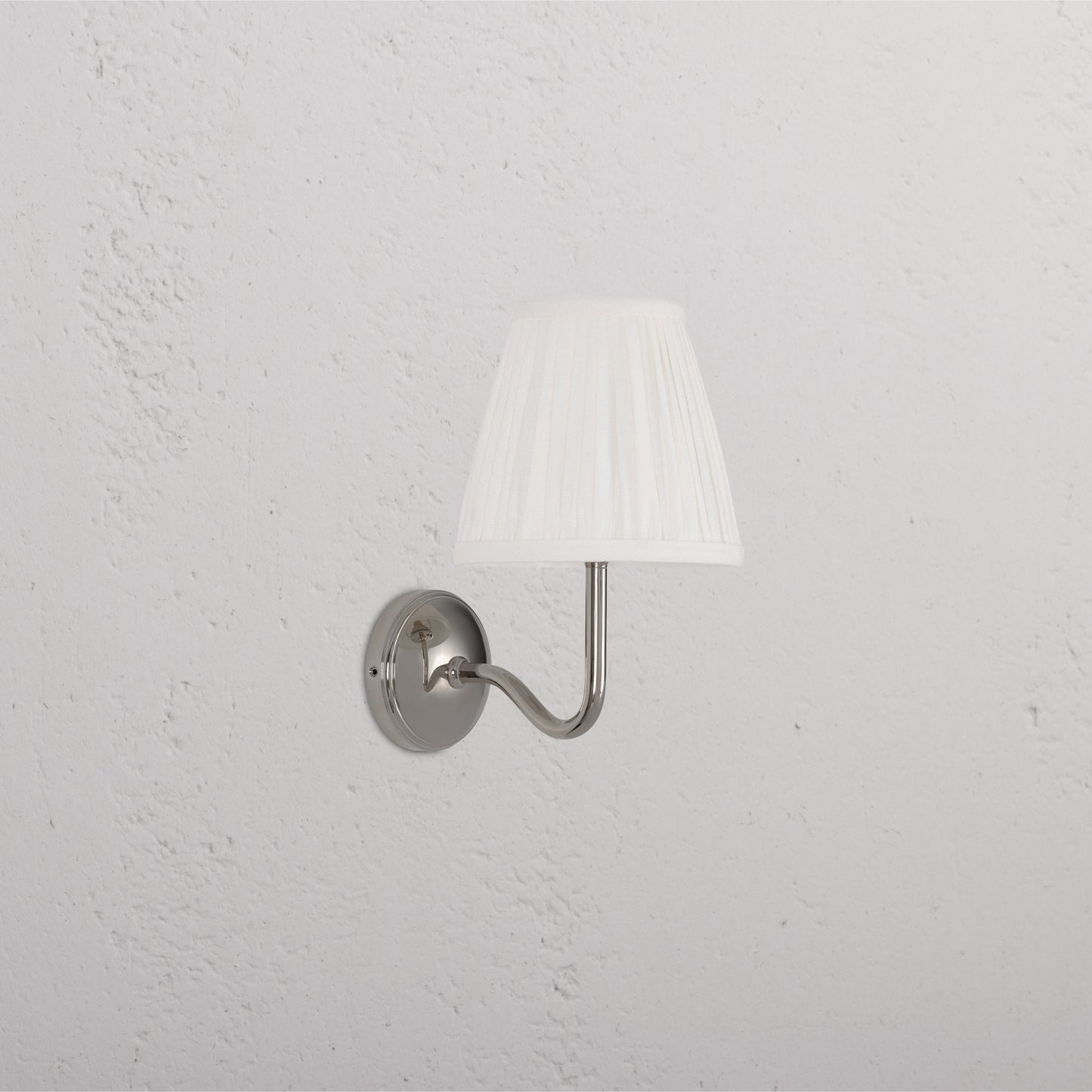 Rynx | Malvern Small Wall Lamp Plique Alabaster White - Polished Nickel