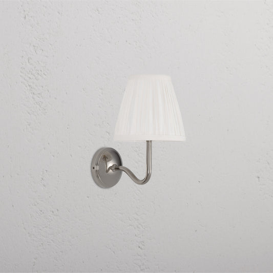 Rynx | Malvern Small Wall Lamp Plique Alabaster White - Polished Nickel