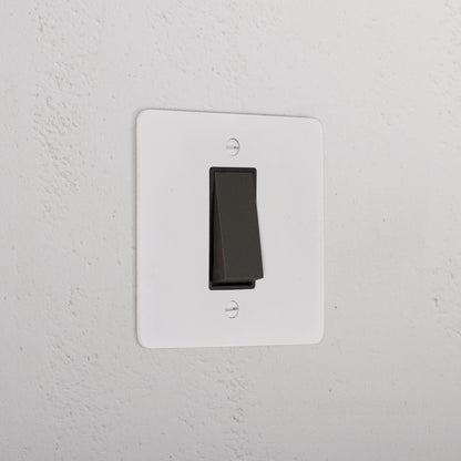 Rynx | 1G Two-way Rocker Switch - Painted Bronze Black