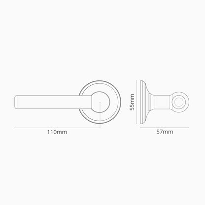 Rynx | Harper Origin Door Handle - Antique Brass