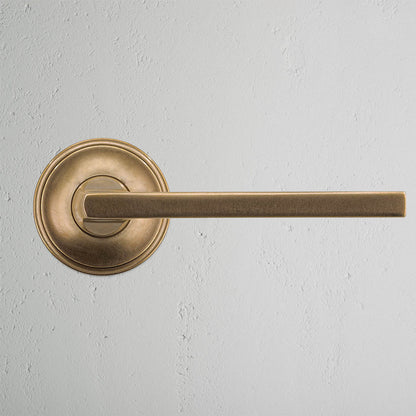 Rynx | Clayton Fast Door Handle - Antique Brass
