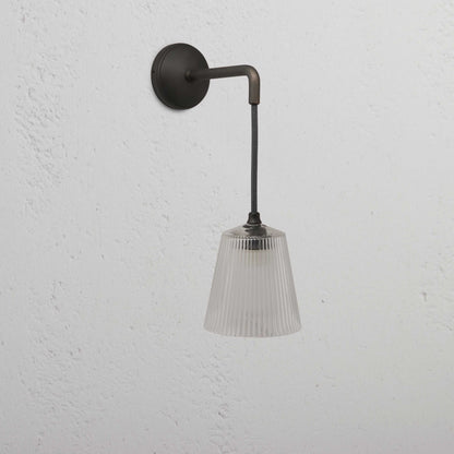Rynx | Richmond Small Hanging Wall Lamp Fluted Glass - Bronze