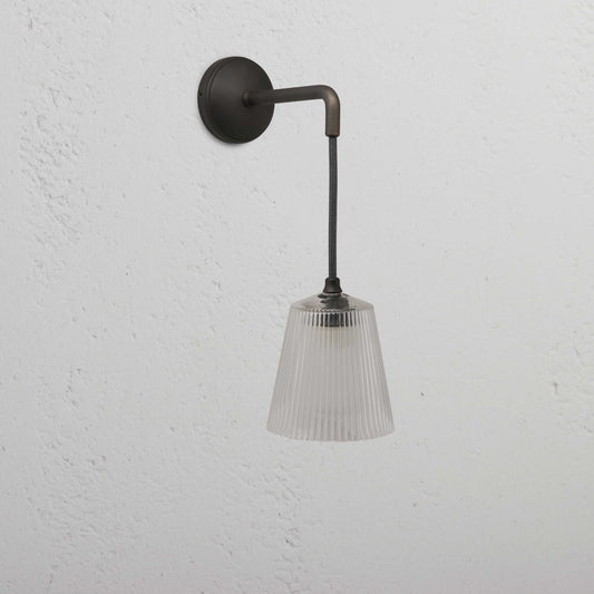 Rynx | Richmond Small Hanging Wall Lamp Fluted Glass - Bronze