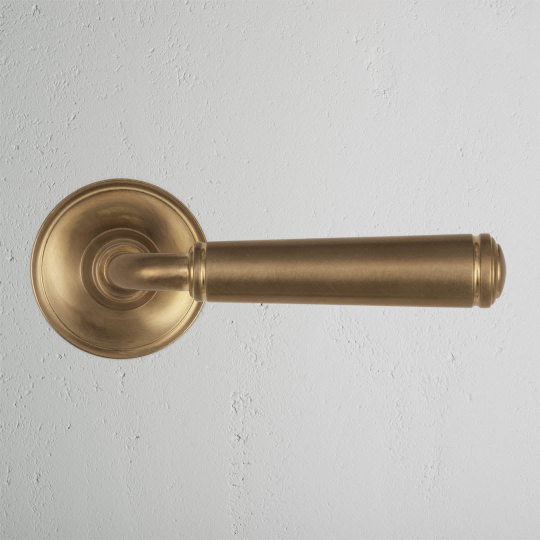 Rynx | Digby Origin Door Handle - Antique Brass