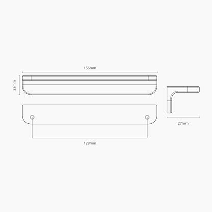 Rynx | Oxford Furniture Handle 128mm - Bronze