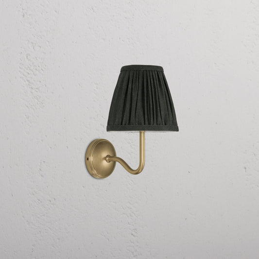 Rynx | Malvern Small Wall Lamp Folded Deep Green - Antique Brass