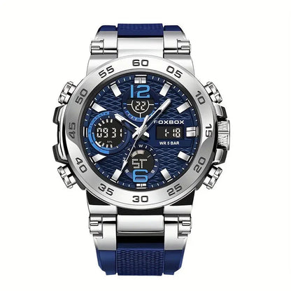 Rynx | Men's Waterproof Dual Display Digital Quartz Watch