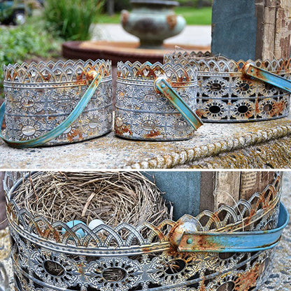 Rynx | Oval Pierced Baskets Set of 3