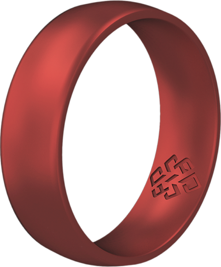 RYNX | Chrome Red Breathable Silicone Ring for Men and Women