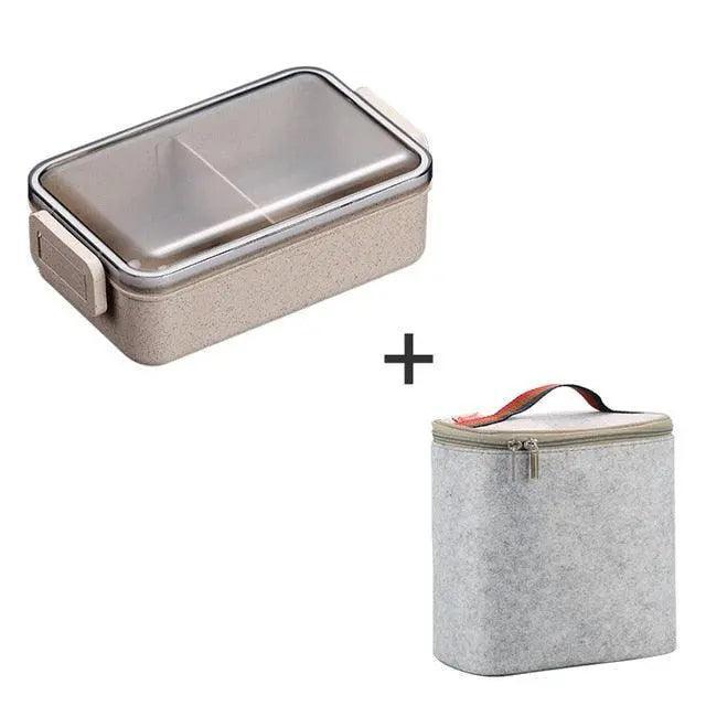 Rynx | Sustainable Wheat Straw Lunch Box with Cutlery: Your Eco-Friendly Eating Essential
