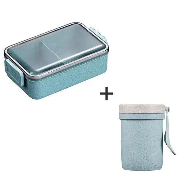 Rynx | Sustainable Wheat Straw Lunch Box with Cutlery: Your Eco-Friendly Eating Essential