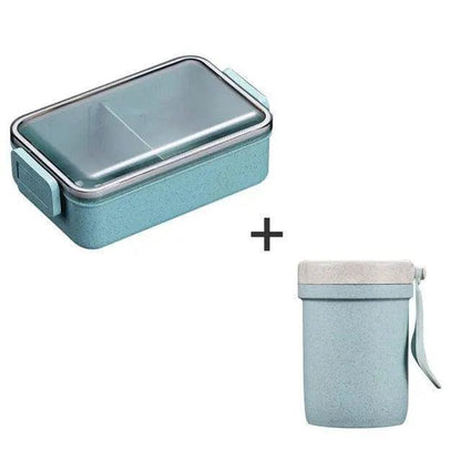 Rynx | Sustainable Wheat Straw Lunch Box with Cutlery: Your Eco-Friendly Eating Essential