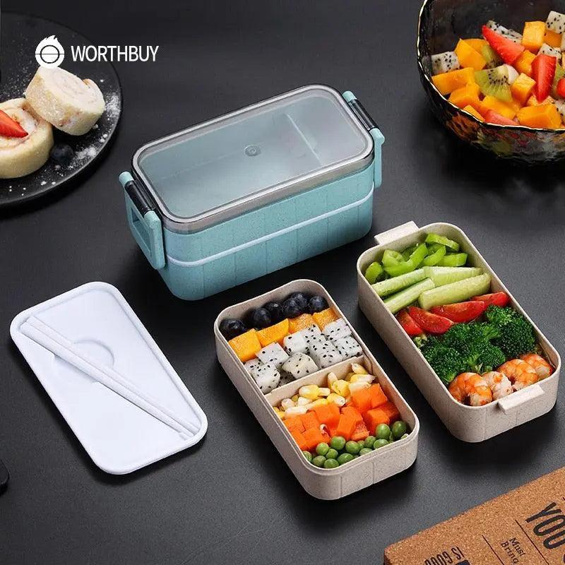 Rynx | Sustainable Wheat Straw Lunch Box with Cutlery: Your Eco-Friendly Eating Essential