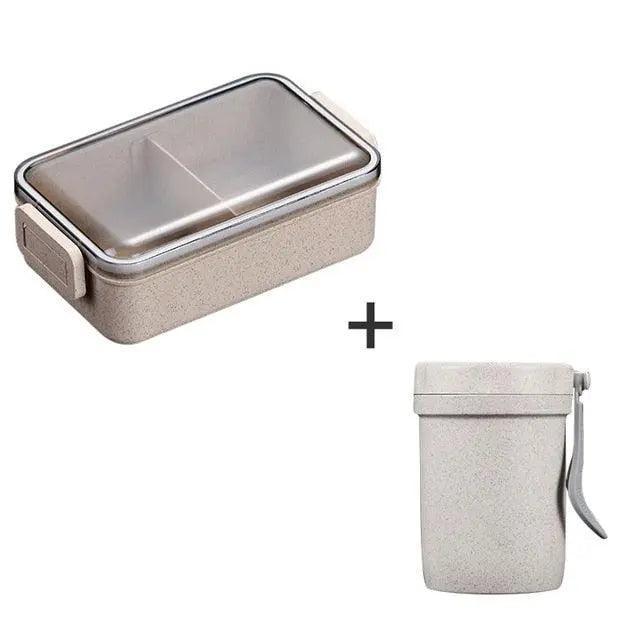 Rynx | Sustainable Wheat Straw Lunch Box with Cutlery: Your Eco-Friendly Eating Essential