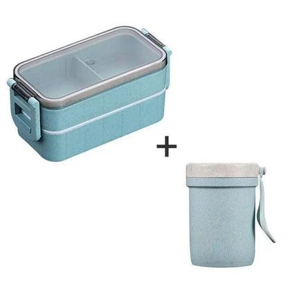Rynx | Sustainable Wheat Straw Lunch Box with Cutlery: Your Eco-Friendly Eating Essential
