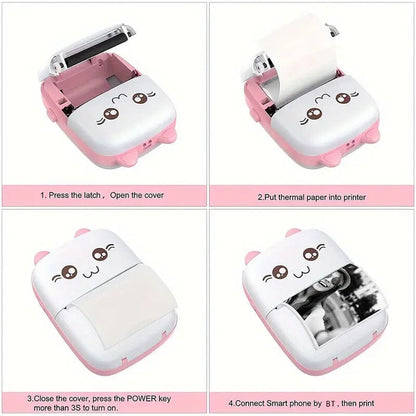 Rynx | Mini Pocket Wireless BT Thermal Inkless Printer for Smartphones