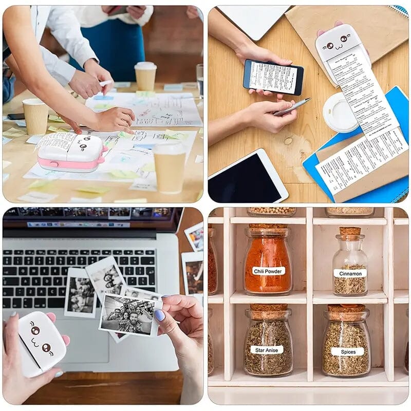 Rynx | Mini Pocket Wireless BT Thermal Inkless Printer for Smartphones
