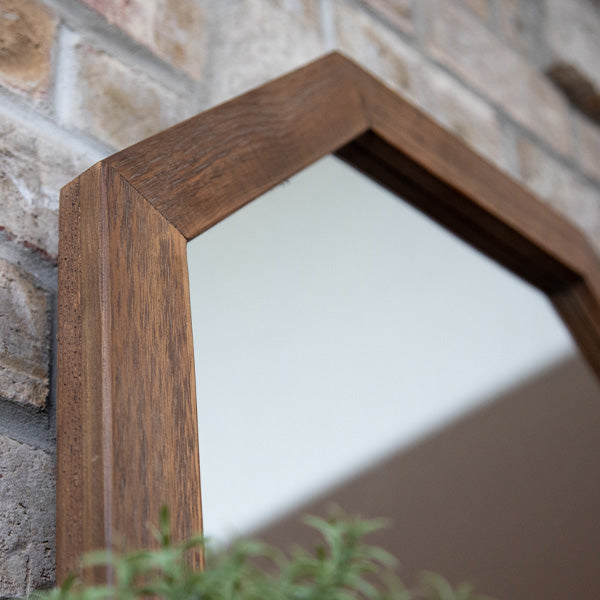 Rynx | Octagonal wooden frame mirror