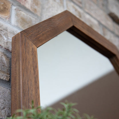 Rynx | Octagonal wooden frame mirror