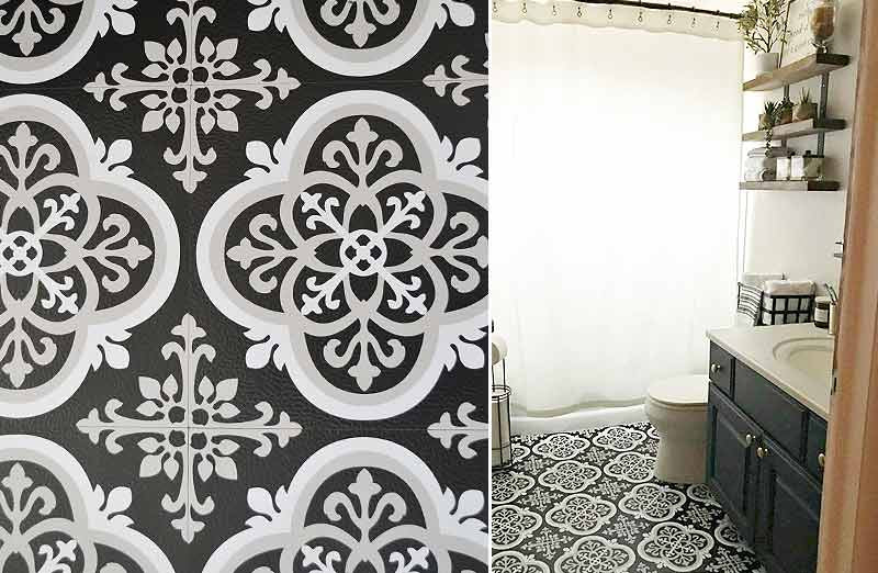 Rynx | Curlicue Peel and Stick Floor Tile