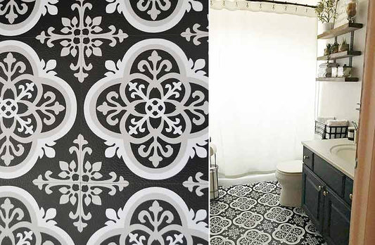 Rynx | Curlicue Peel and Stick Floor Tile