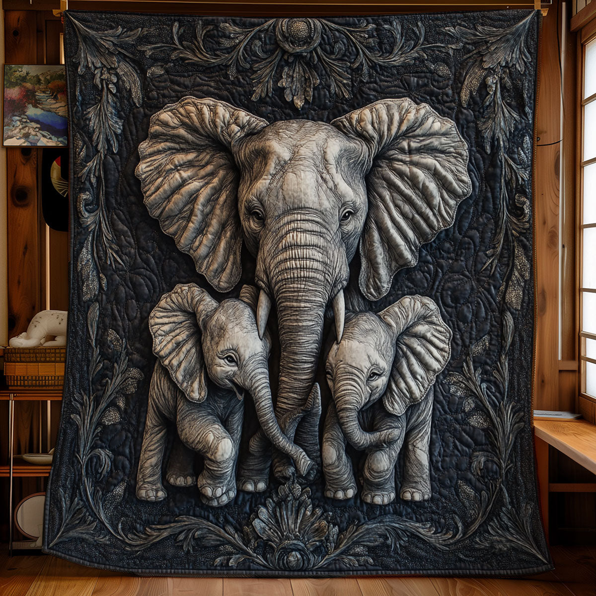 Rynx | Elephant Family Bedspread