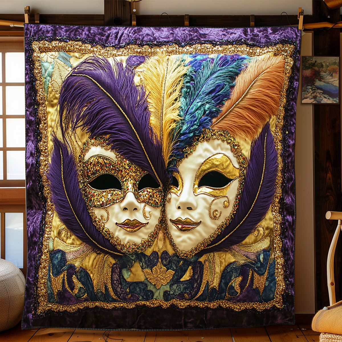 Rynx | Mardi Gras Carnival Splendor Duvet Cover
