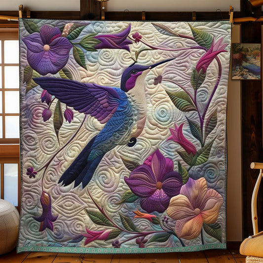 Rynx | Purple Hummingbird Quilt