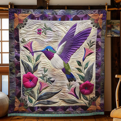 Rynx | Purple Hummingbird Quilt