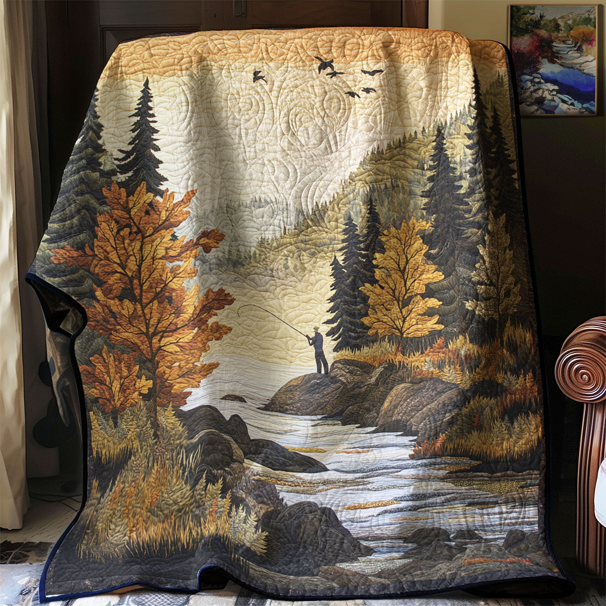 Rynx | Fishing Casting In Fog Quilt