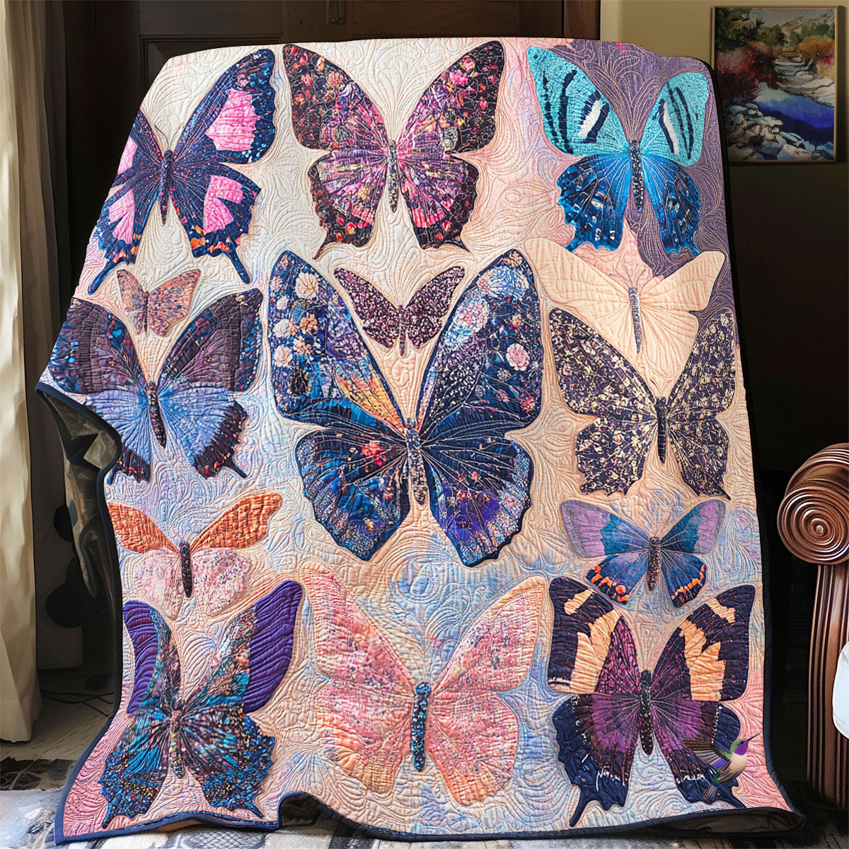 Rynx | Purple Butterflies Quilt