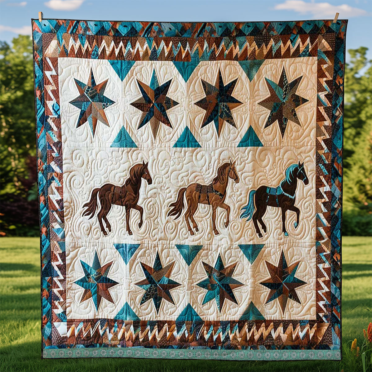 Rynx | Horse Indian Quilt