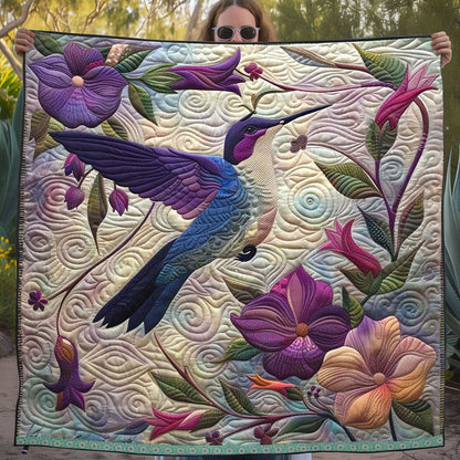 Rynx | Purple Hummingbird Quilt