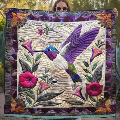 Rynx | Purple Hummingbird Quilt