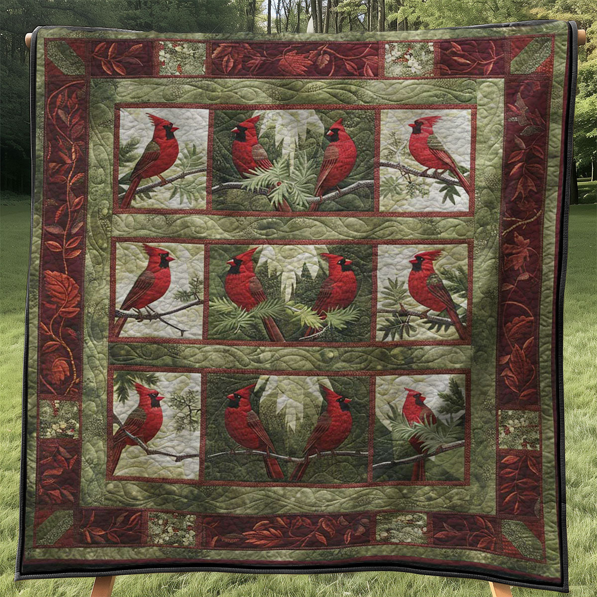 Rynx | Red Cardinal Quilt