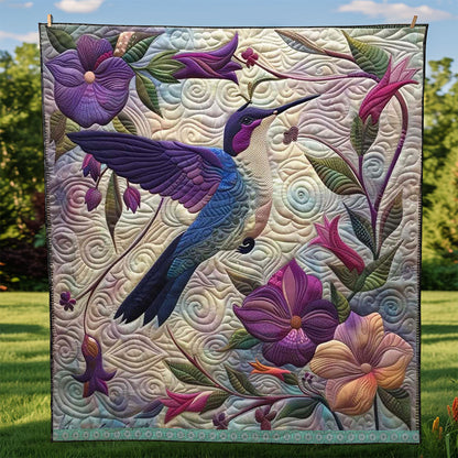 Rynx | Purple Hummingbird Quilt