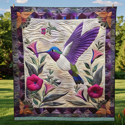 Rynx | Purple Hummingbird Quilt