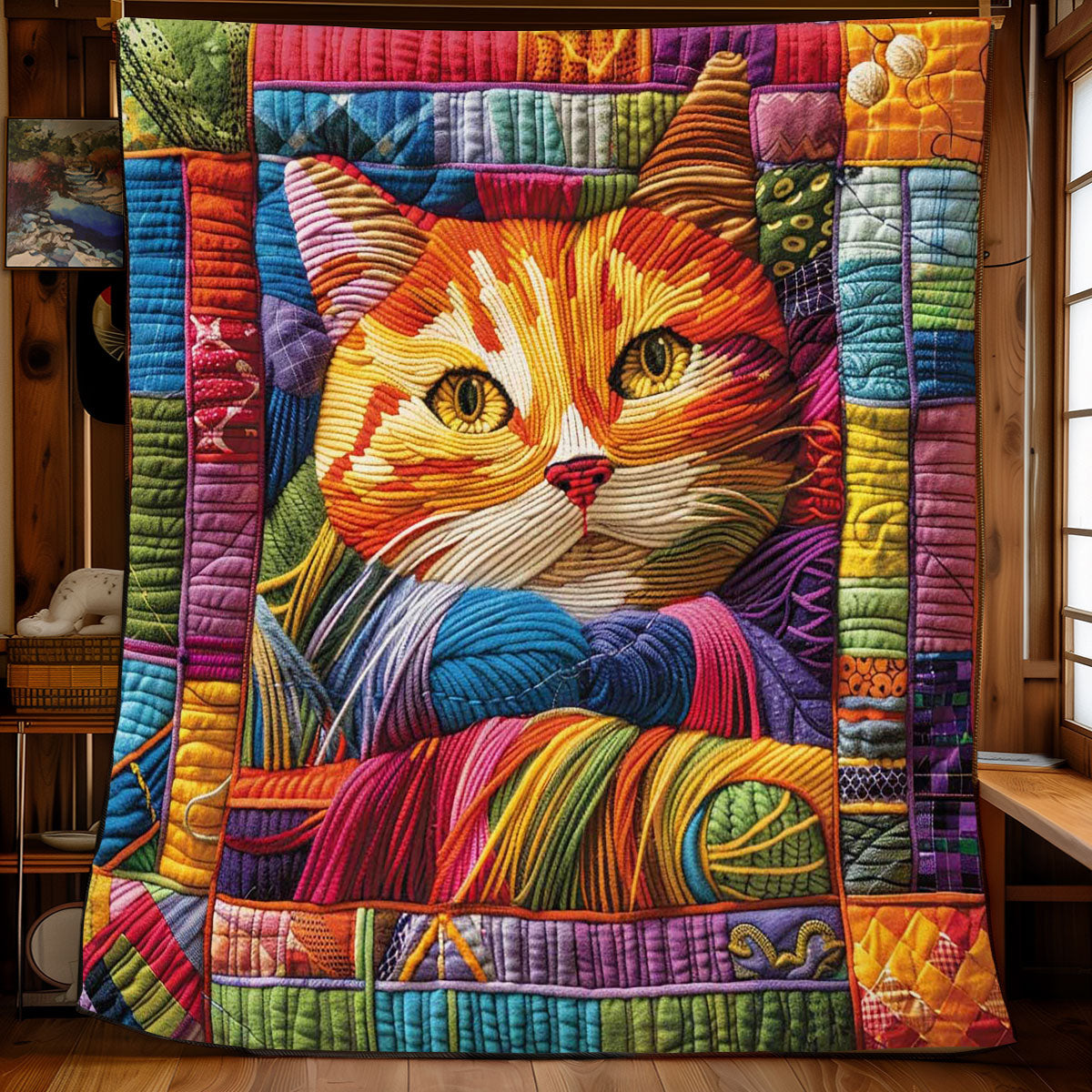 Rynx | Colorful Cat Quilt