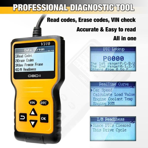 Rynx | MOTOPOWER MP69033 OBD2 Scanner Universal Car Engine Error Code Reader