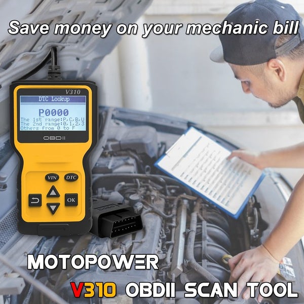 Rynx | MOTOPOWER MP69033 OBD2 Scanner Universal Car Engine Error Code Reader